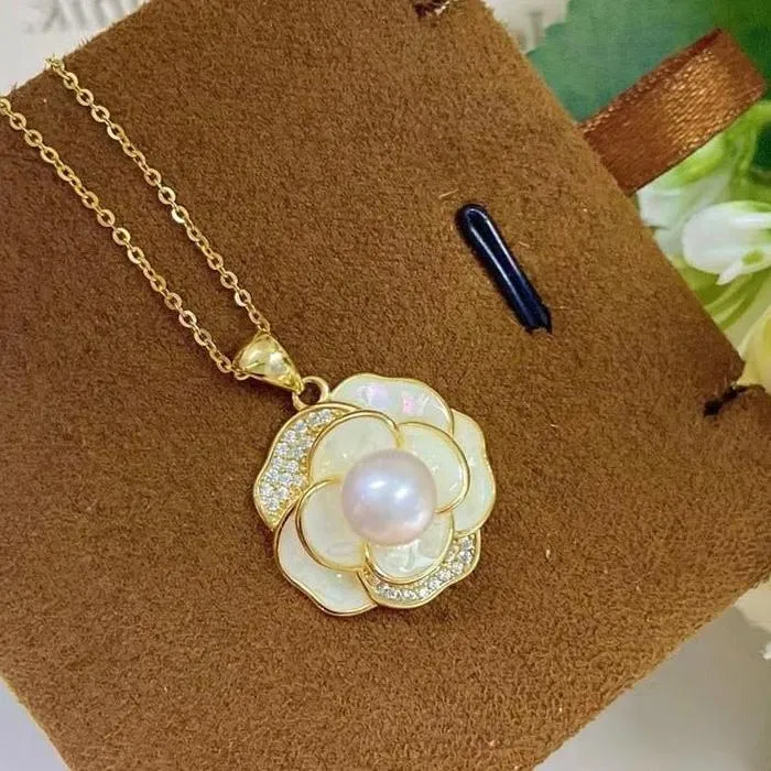 Shell Flower Natural Freshwater Pearl Jewelry Set