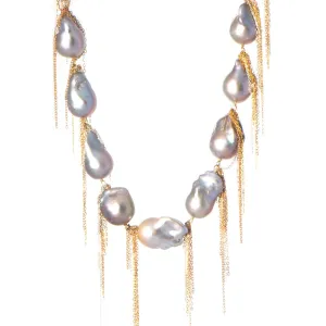 Silver Baroque 18" Necklace