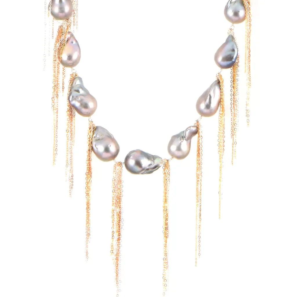 Silver Baroque 18" Necklace