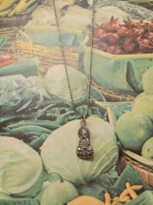 Silver Buddha Pendant