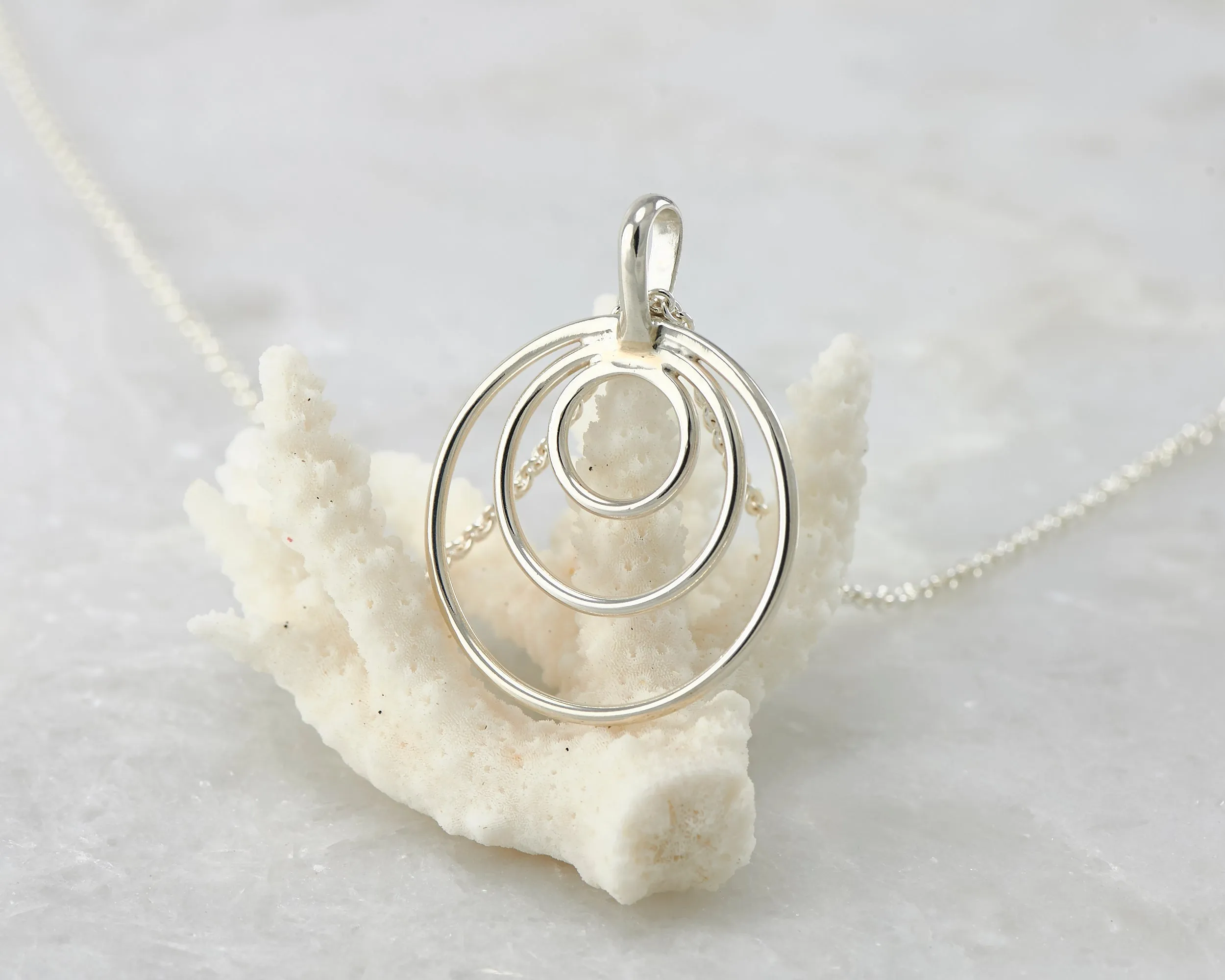 Silver Circles Necklace