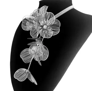 Silver Flower Necklace