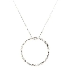 SILVER NECKLACE  #HNN6302_M-SIL-CRY (HG3)