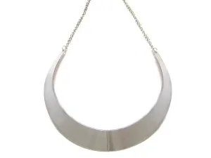 Silver Toned Full Collar Necklace