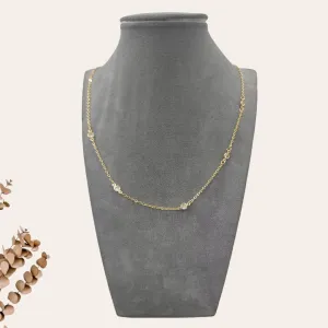 Simple Circular Gold Chain Necklace