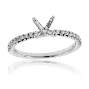 Simple Semi Mount .18ctw Diamond Ring