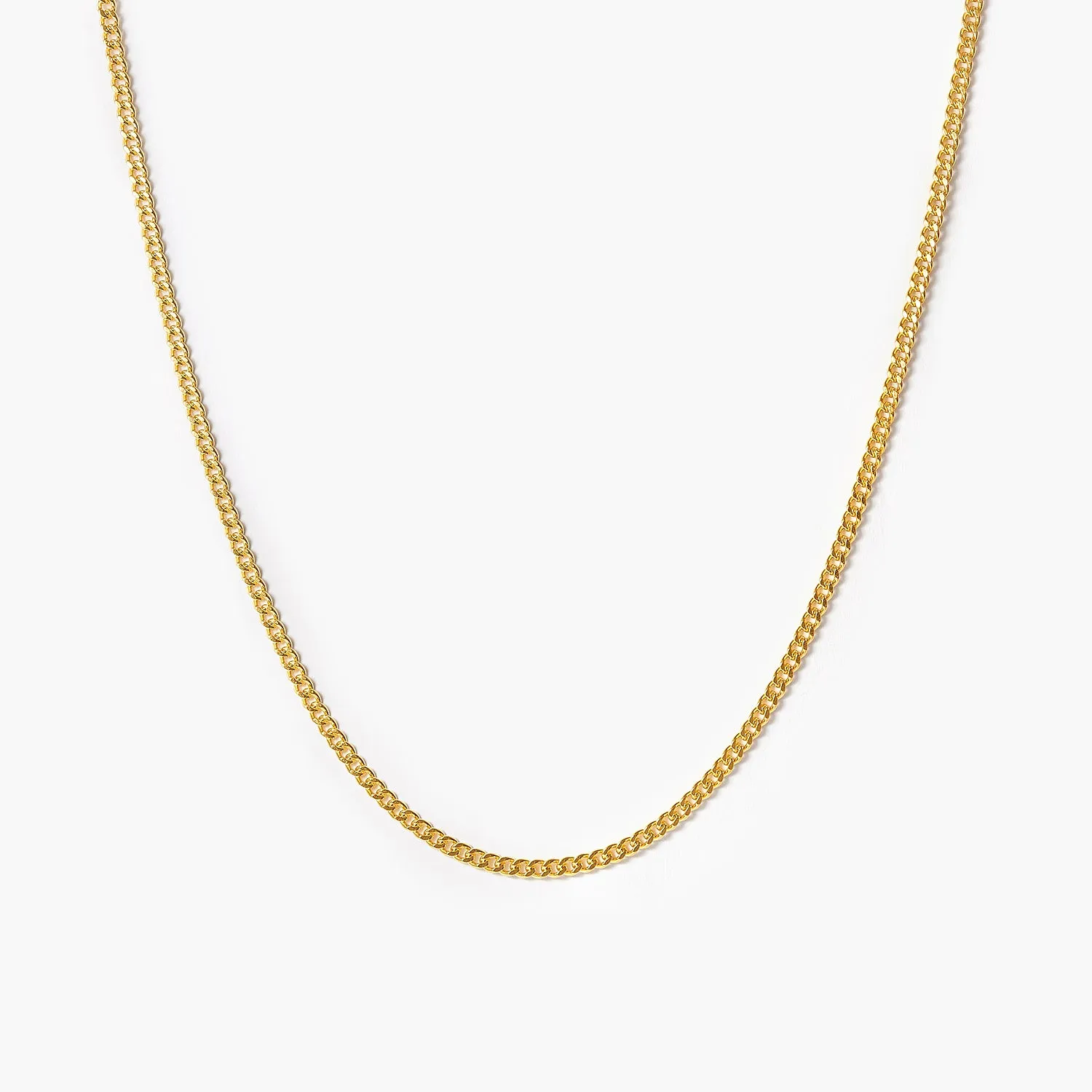 Simple Shaped Fat Leaf Chain Necklace