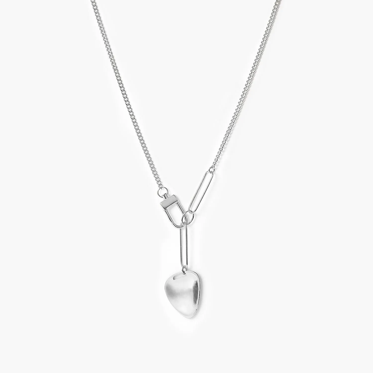 Simple Shaped Fat Leaf Chain Necklace