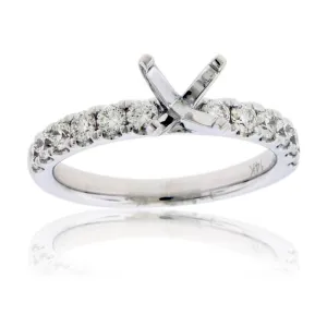 Simple Stunning Semi Mount Diamond Ring