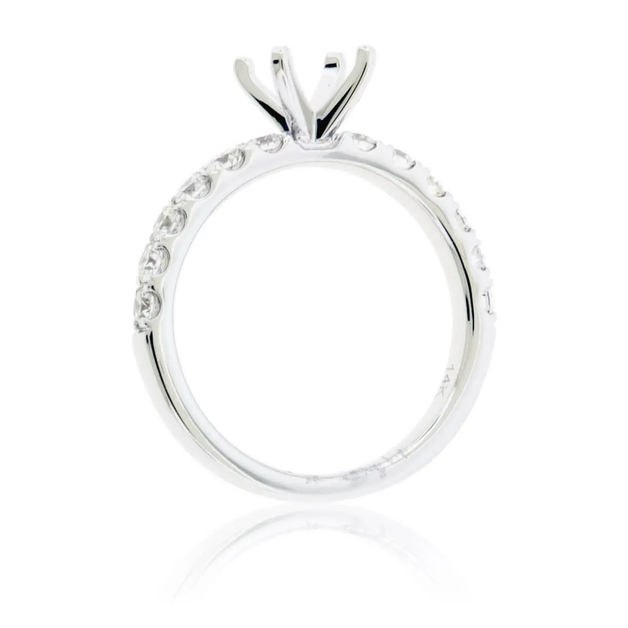 Simple Stunning Semi Mount Diamond Ring