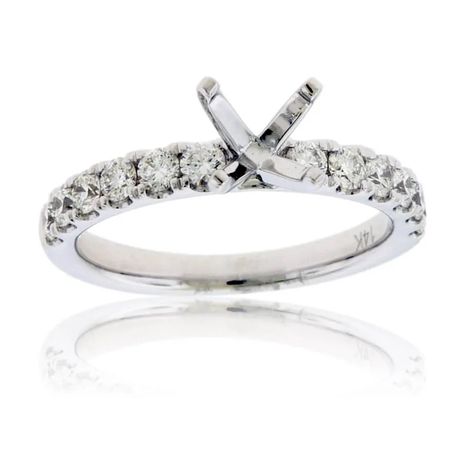 Simple Stunning Semi Mount Diamond Ring
