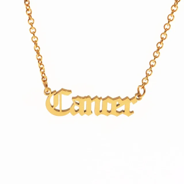 Simple Zodiac Sign Necklace