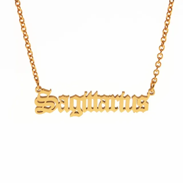 Simple Zodiac Sign Necklace