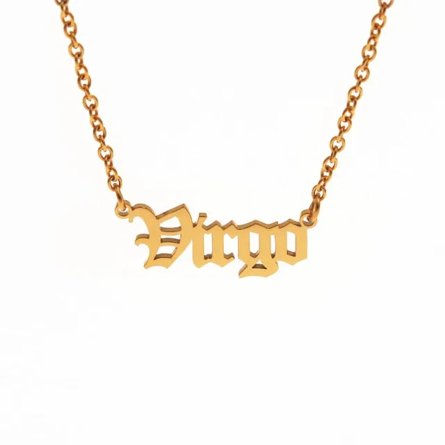 Simple Zodiac Sign Necklace