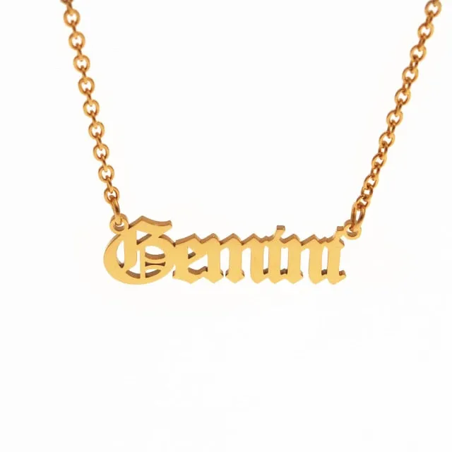 Simple Zodiac Sign Necklace