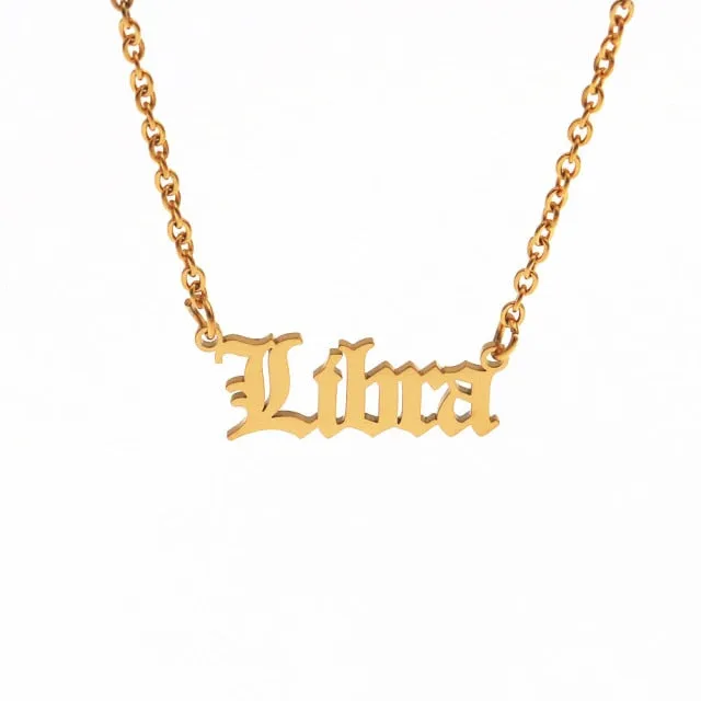 Simple Zodiac Sign Necklace