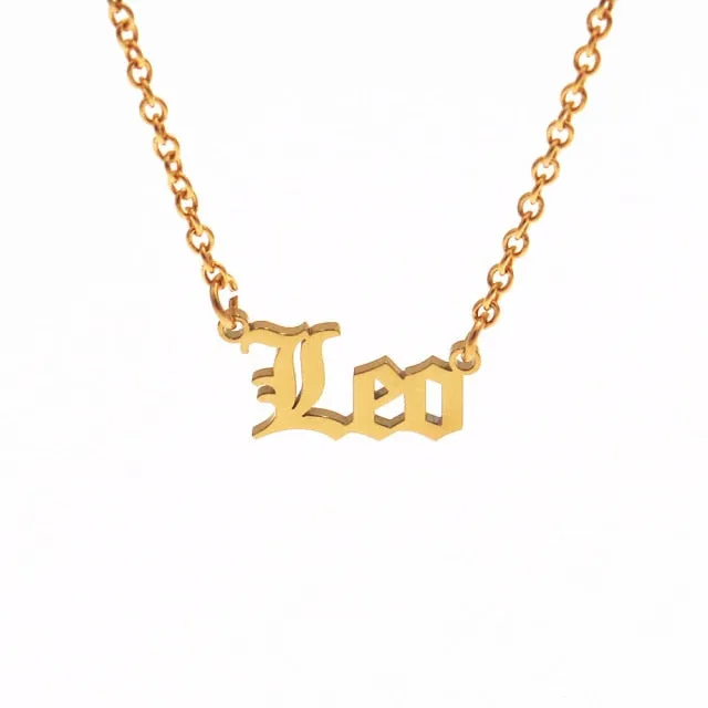 Simple Zodiac Sign Necklace