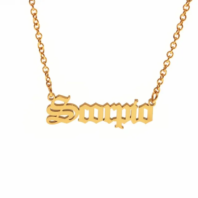 Simple Zodiac Sign Necklace