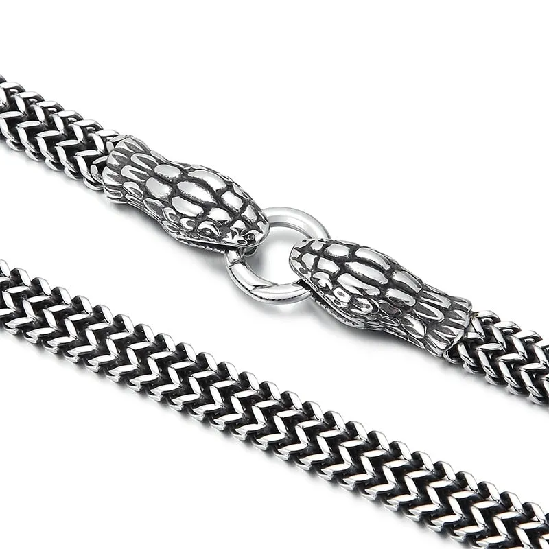 Snake Bite Clasp Necklace