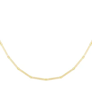 Solid Attached Bar Necklace