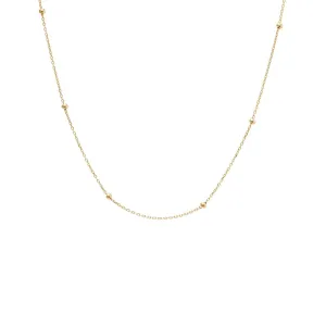Solid Ball Chain Necklace 14K