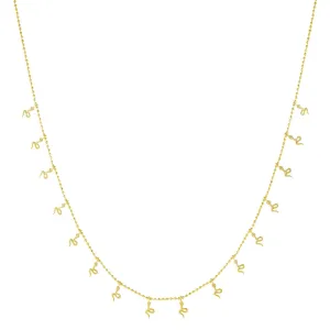 Solid Dangling Snakes Necklace