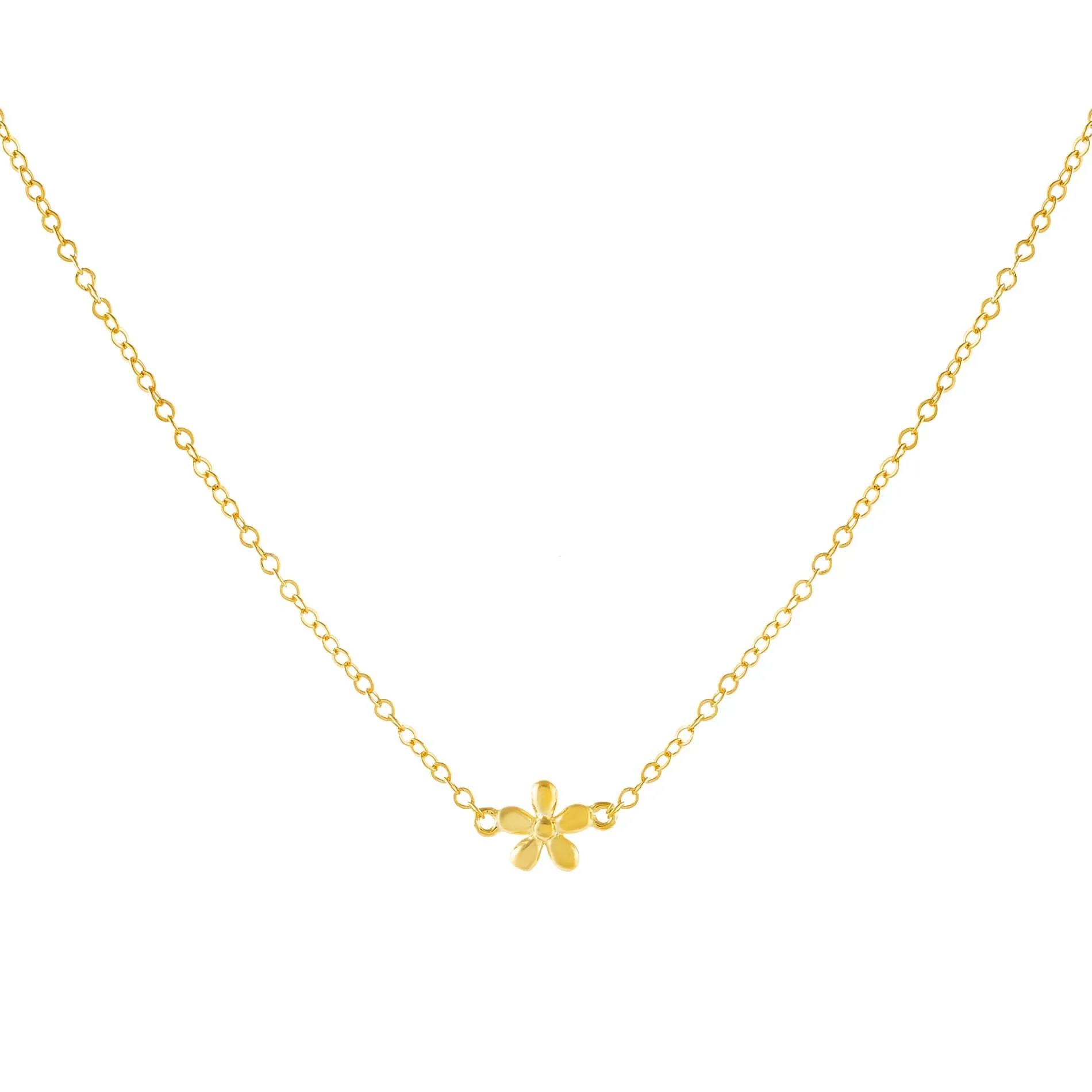 Solid Flower Necklace