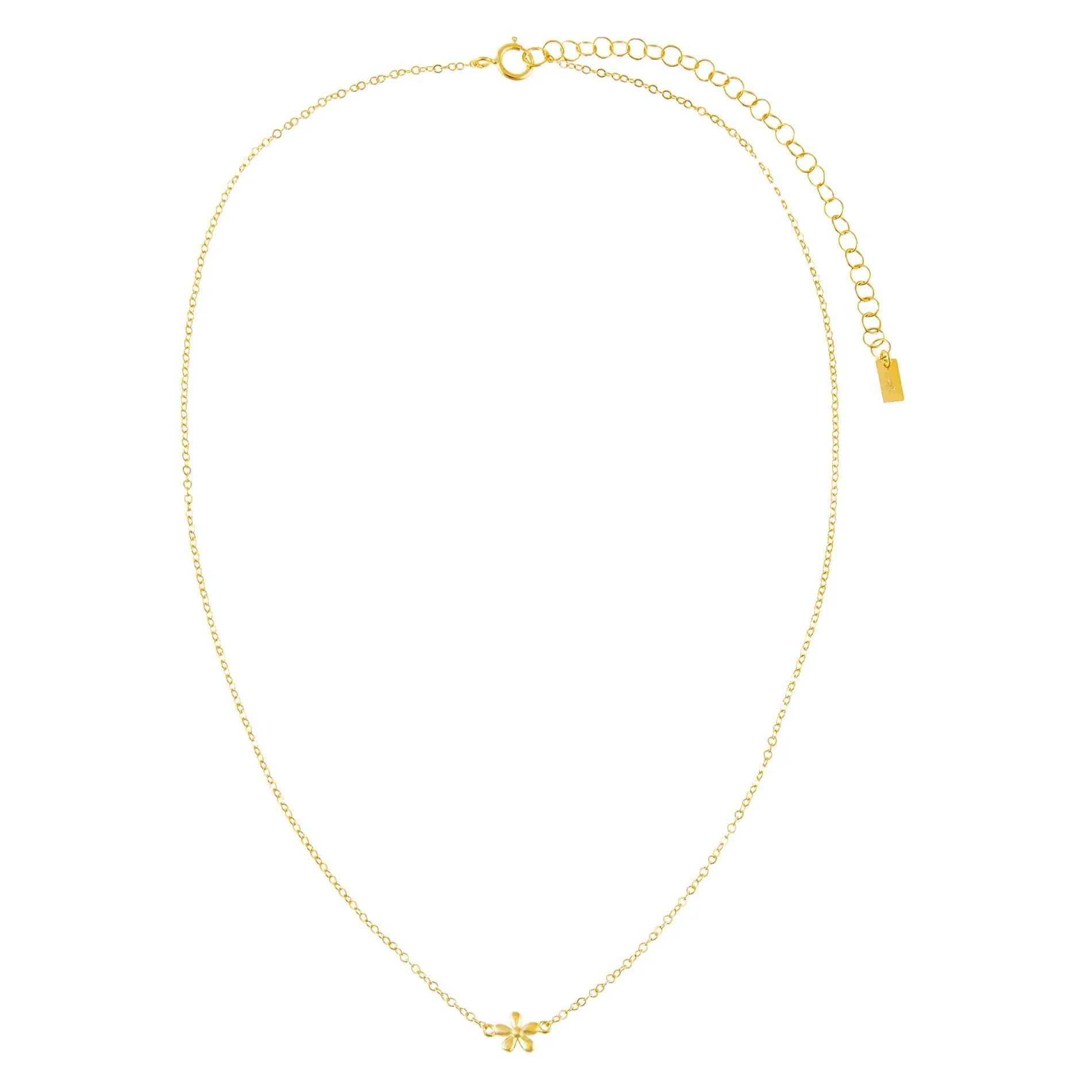 Solid Flower Necklace