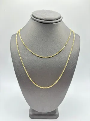 SOLID GOLD ROPE 1.5MM