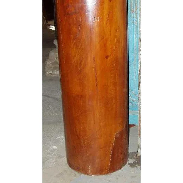 Solid Mahogany and Teak Architectural Column
