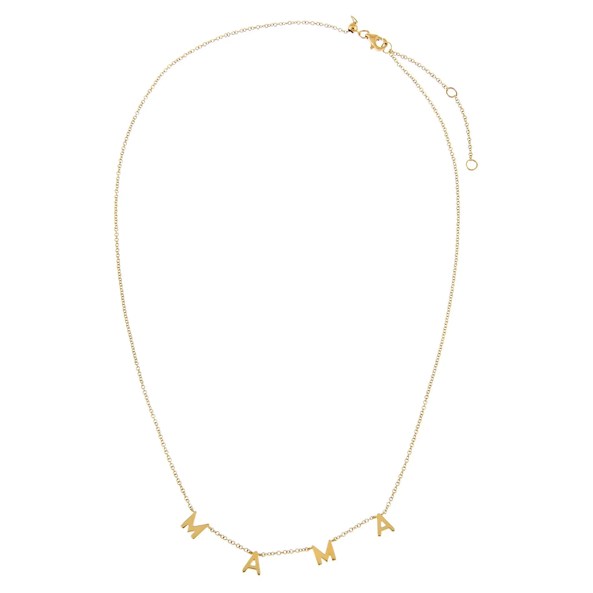 Solid Mama Necklace 14K
