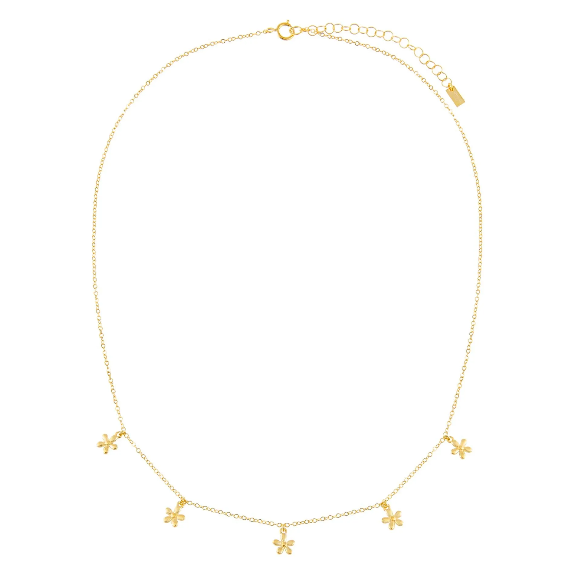 Solid Multi Flower Necklace