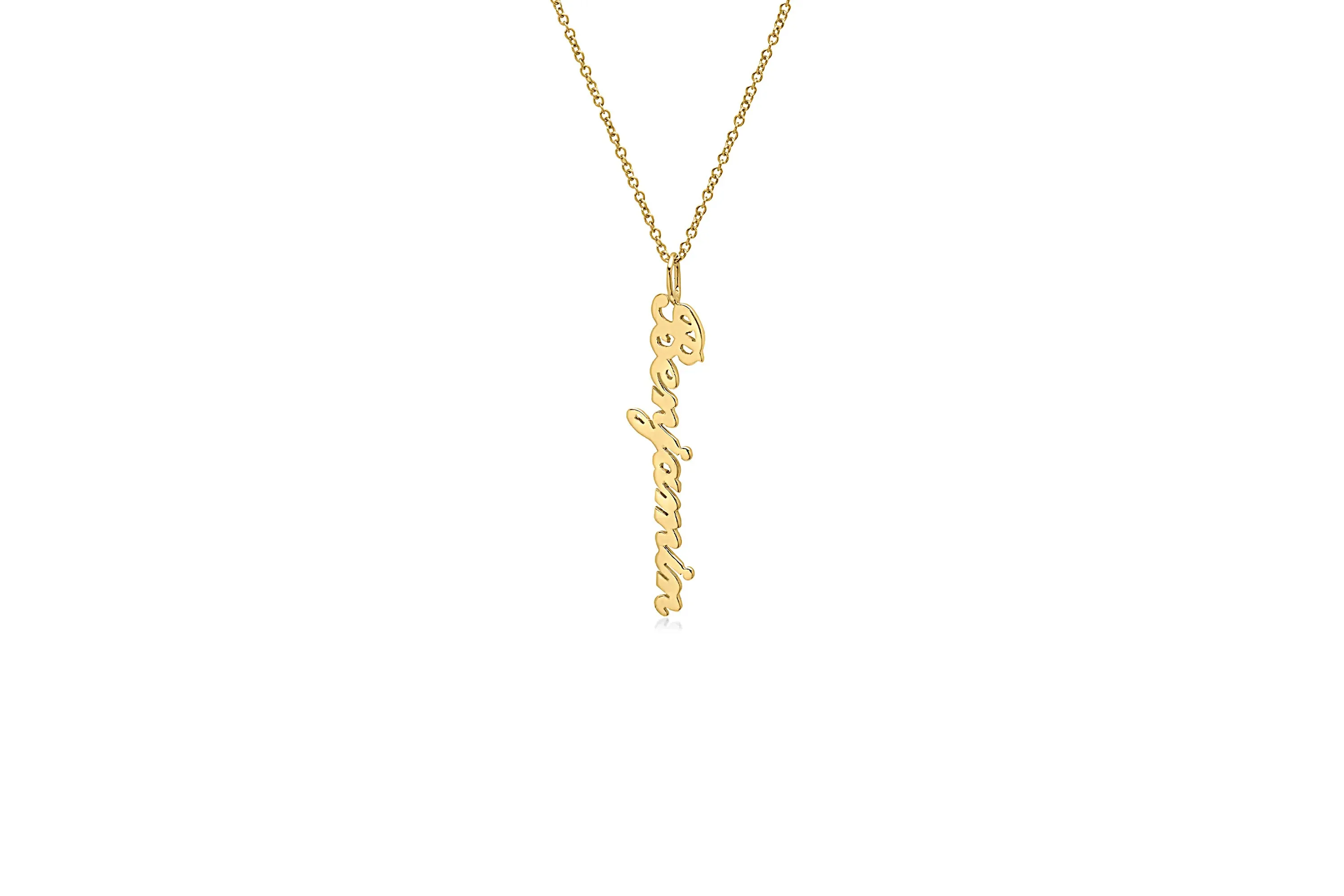 Solid Nameplate Necklace