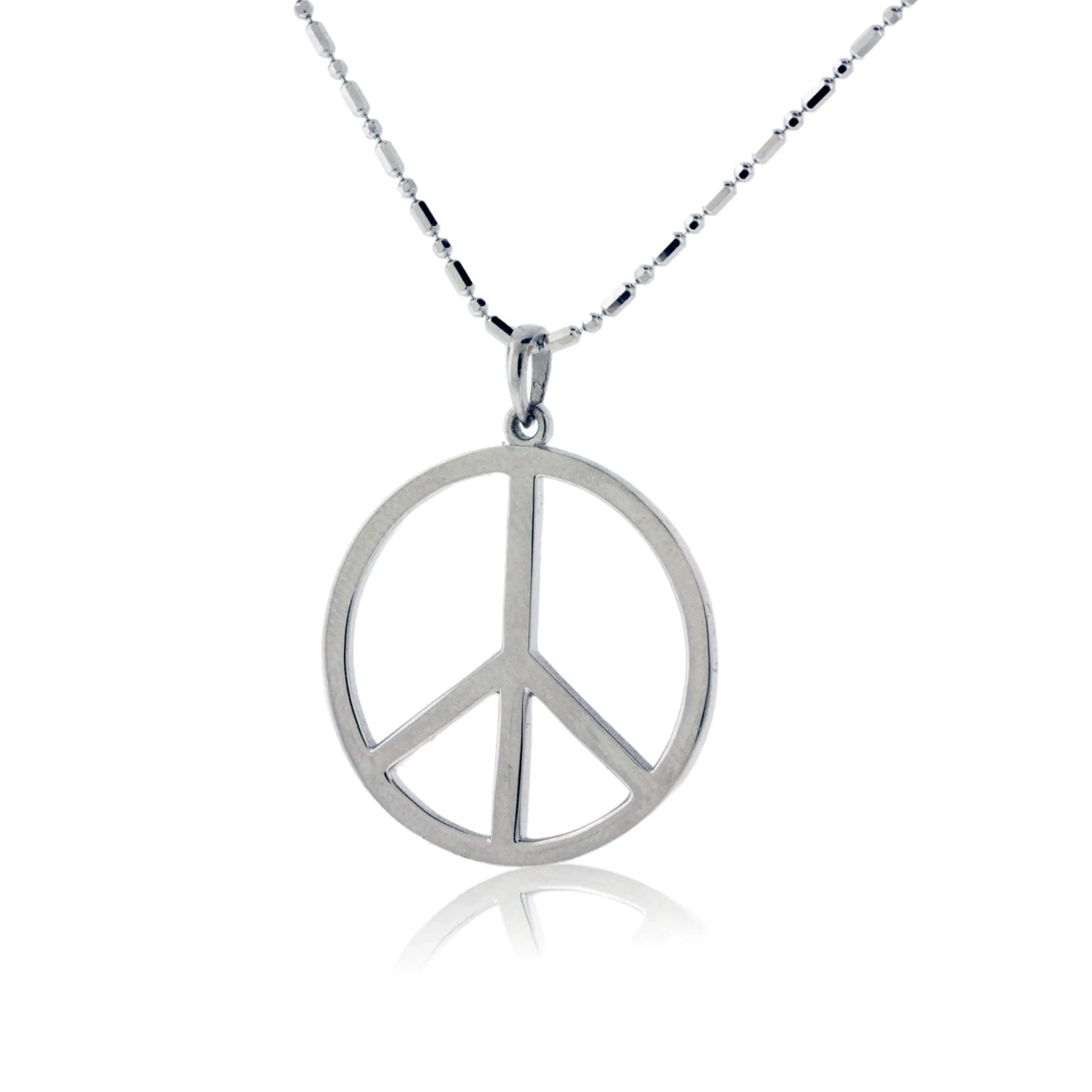 Solid Peace Sign Pendant