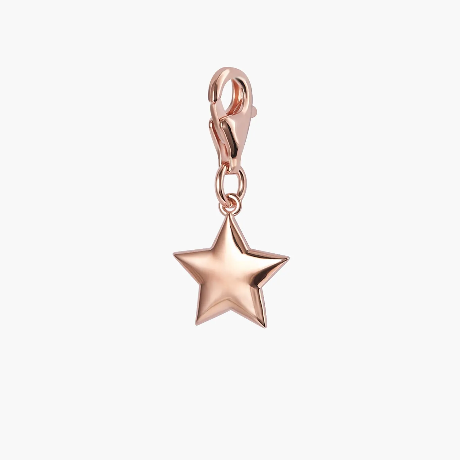 Solid Star Charm Pendant