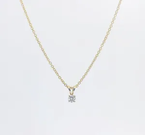 Solitaire Diamond Necklace Pendant