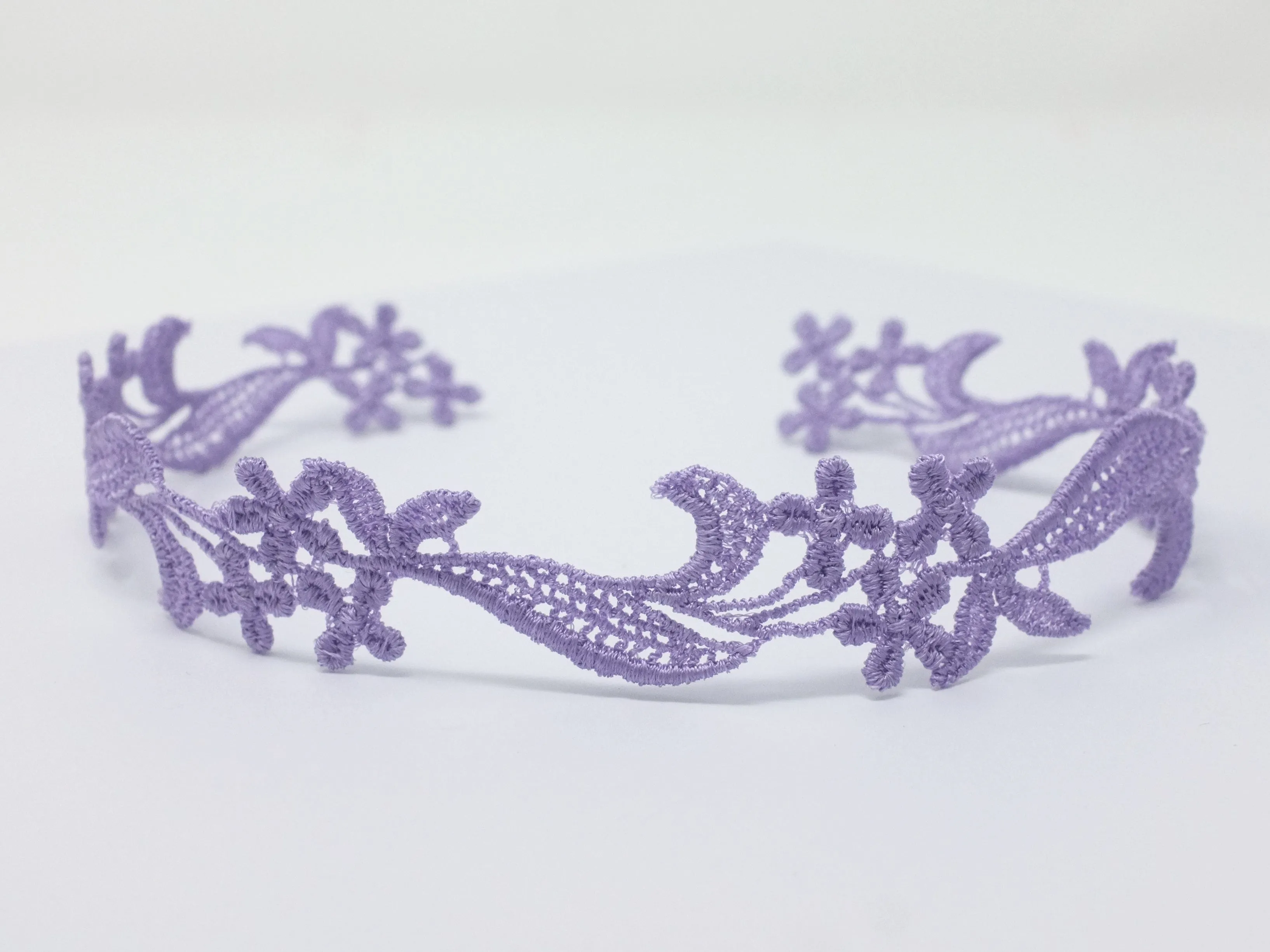 Sophia Lavender Floral Choker Necklace