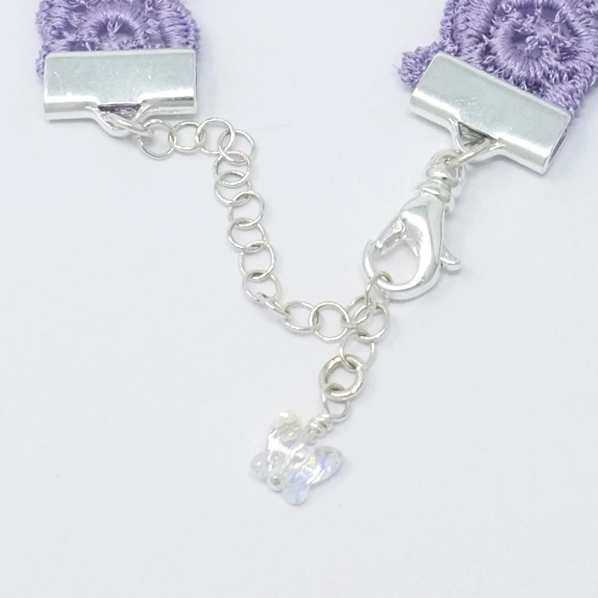 Sophia Lavender Floral Choker Necklace
