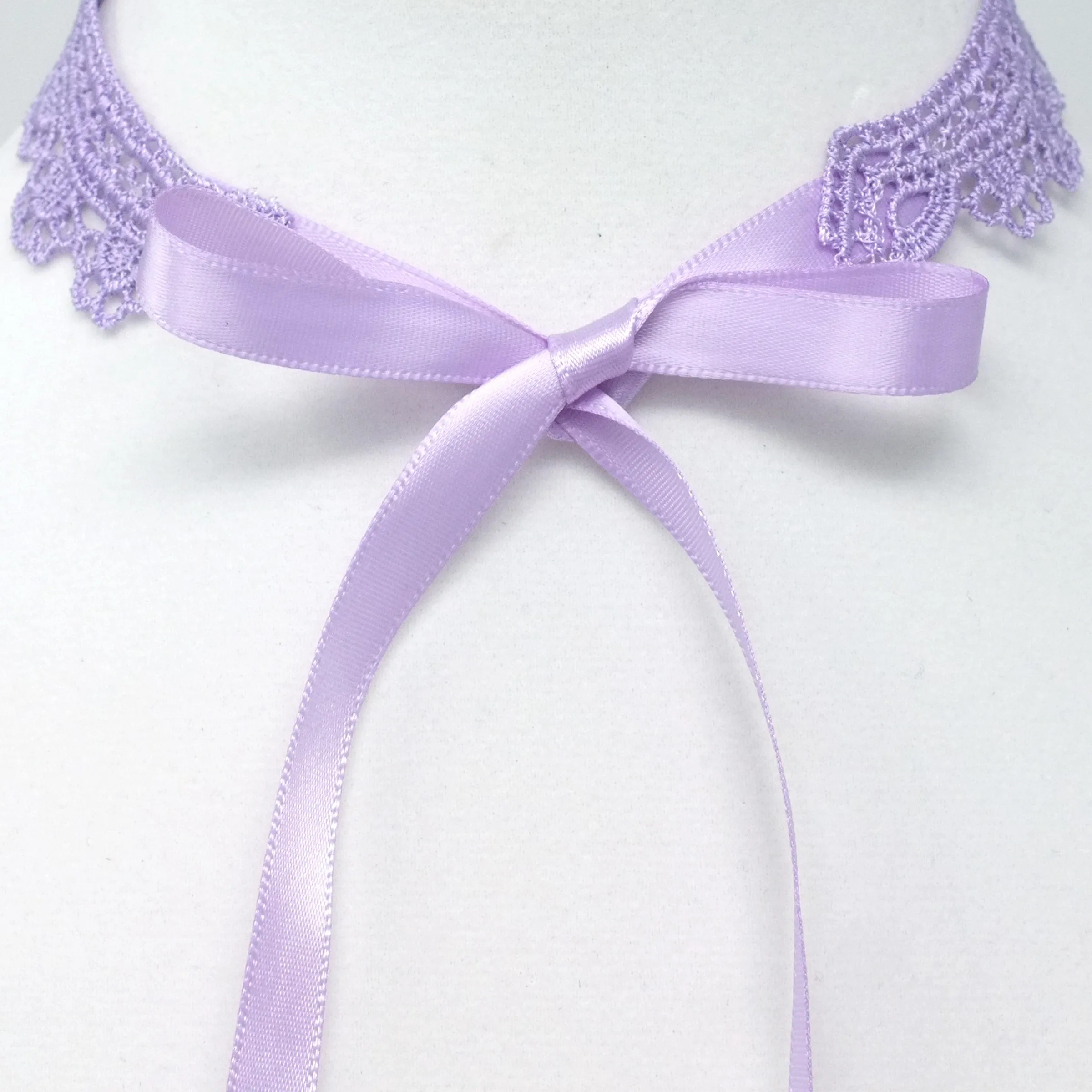Sophia Lavender Floral Choker Necklace