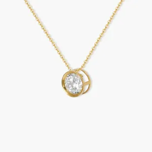 Sparkle Pendant Necklace With Moissanite Diamonds