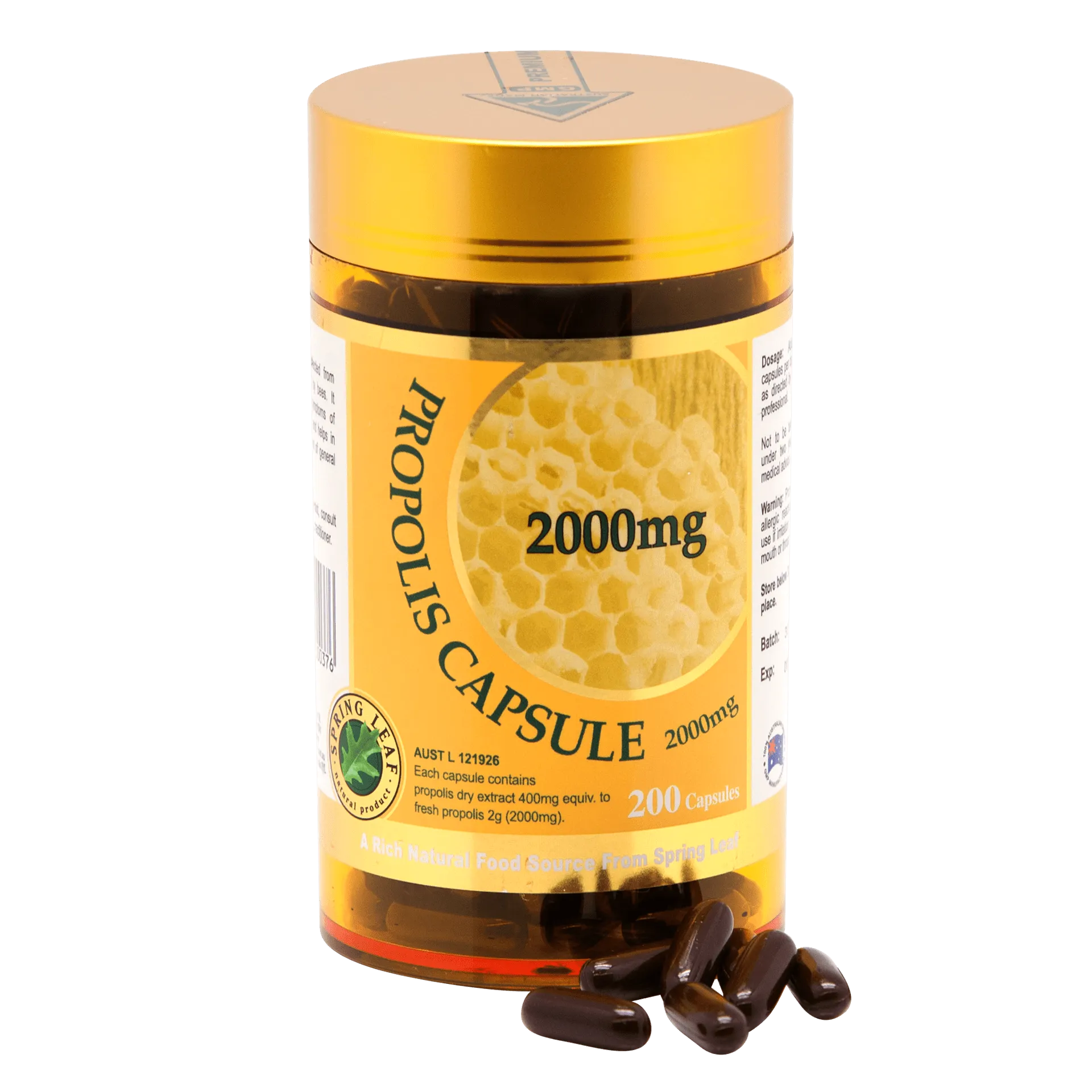 Spring Leaf Propolis 2000mg Australia 200 Capsules