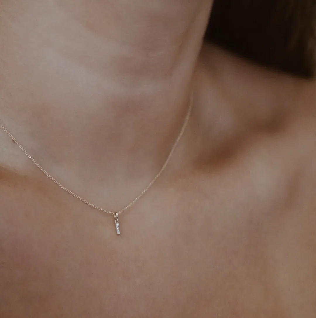 Sprinkle Diamond Necklace - Solid 14kt