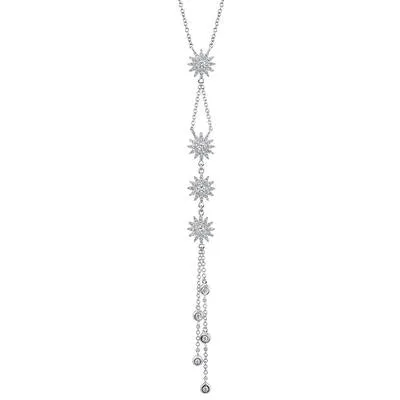 Star Drop Lariat Necklace