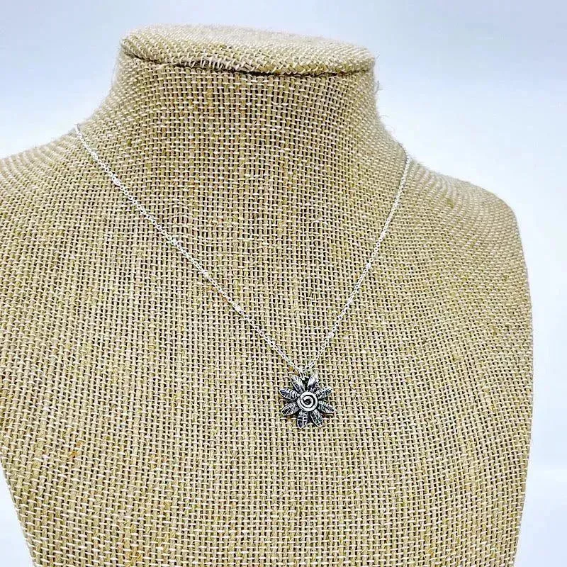Sterling Flower Necklace - Small