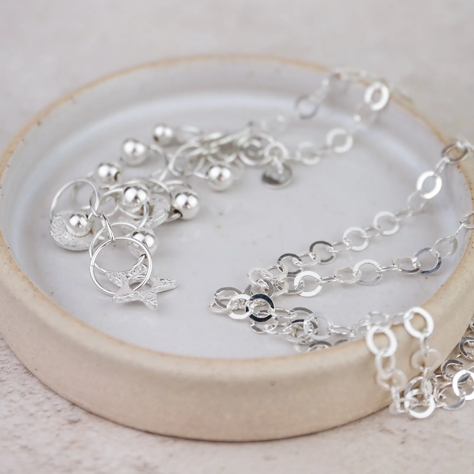 Sterling Silver Charm Necklace
