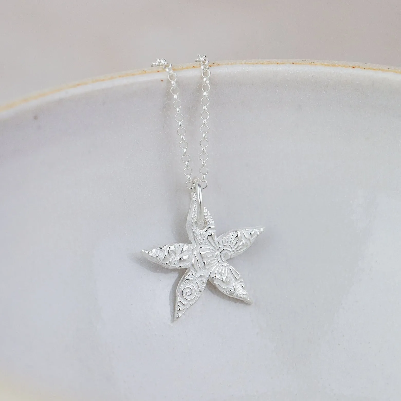 Sterling Silver Jasmine Pendant