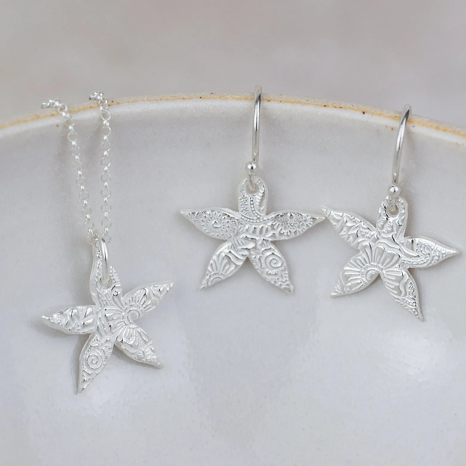 Sterling Silver Jasmine Pendant