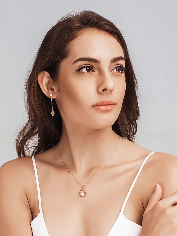 Sterling Silver lIrregular Leaf Earrings
