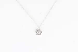 Sterling Silver Mini Flower Necklace