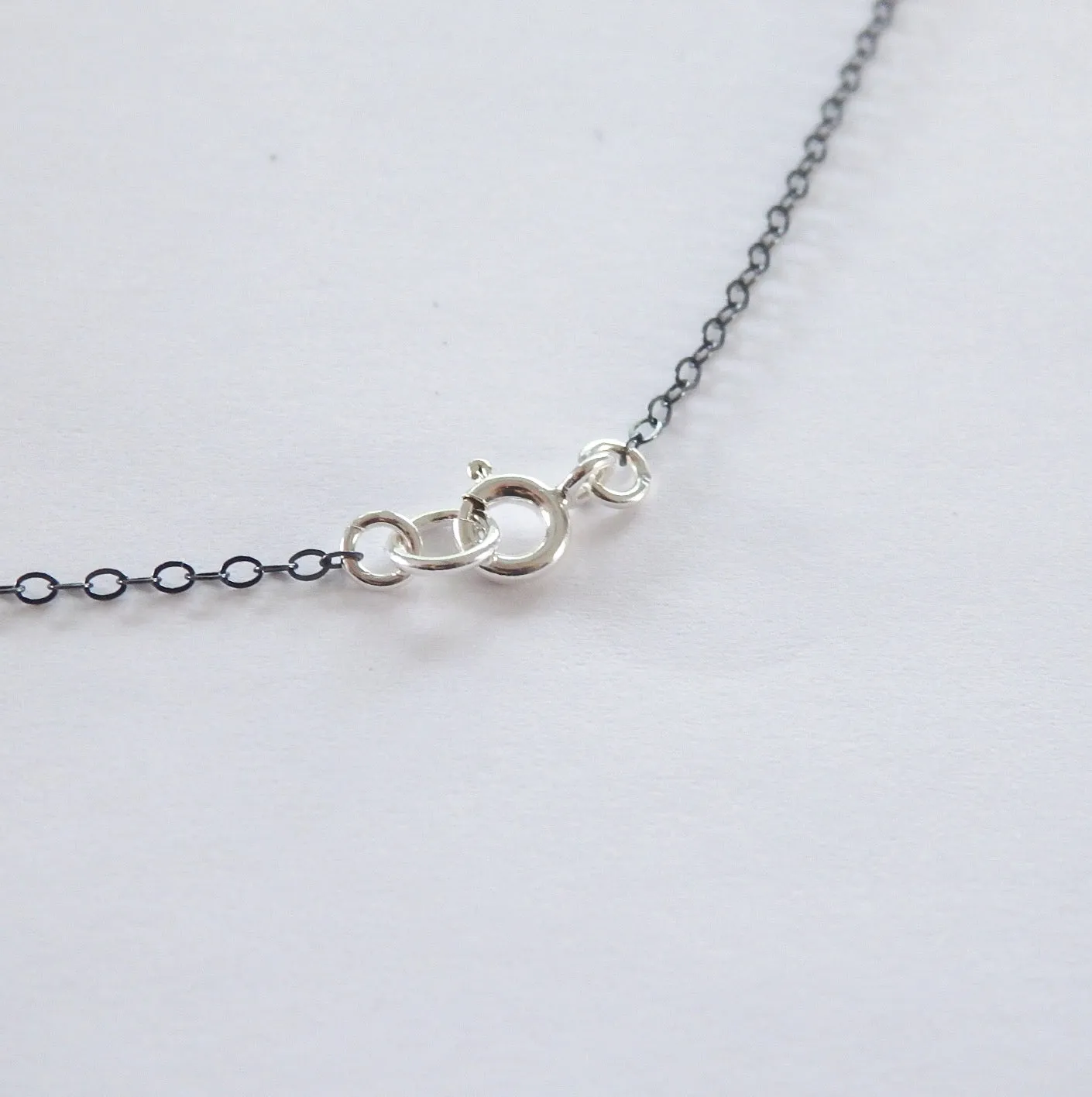 Sterling Silver Triple Spike Necklace